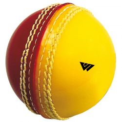 Yellow & Red Cricket Ball