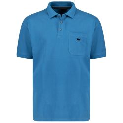 Front Pocket Pique Cotton Polo Shirt