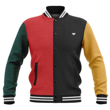 Panel Fitting Cotton Varsity Jackets