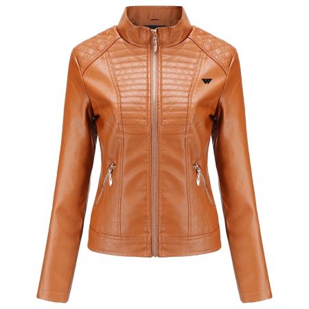 Ladies Short Leather Fashion Jackets