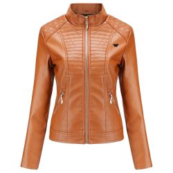 Ladies Short Leather Fashion Jackets