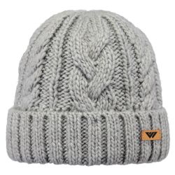 Leather Patch Beanie Cap